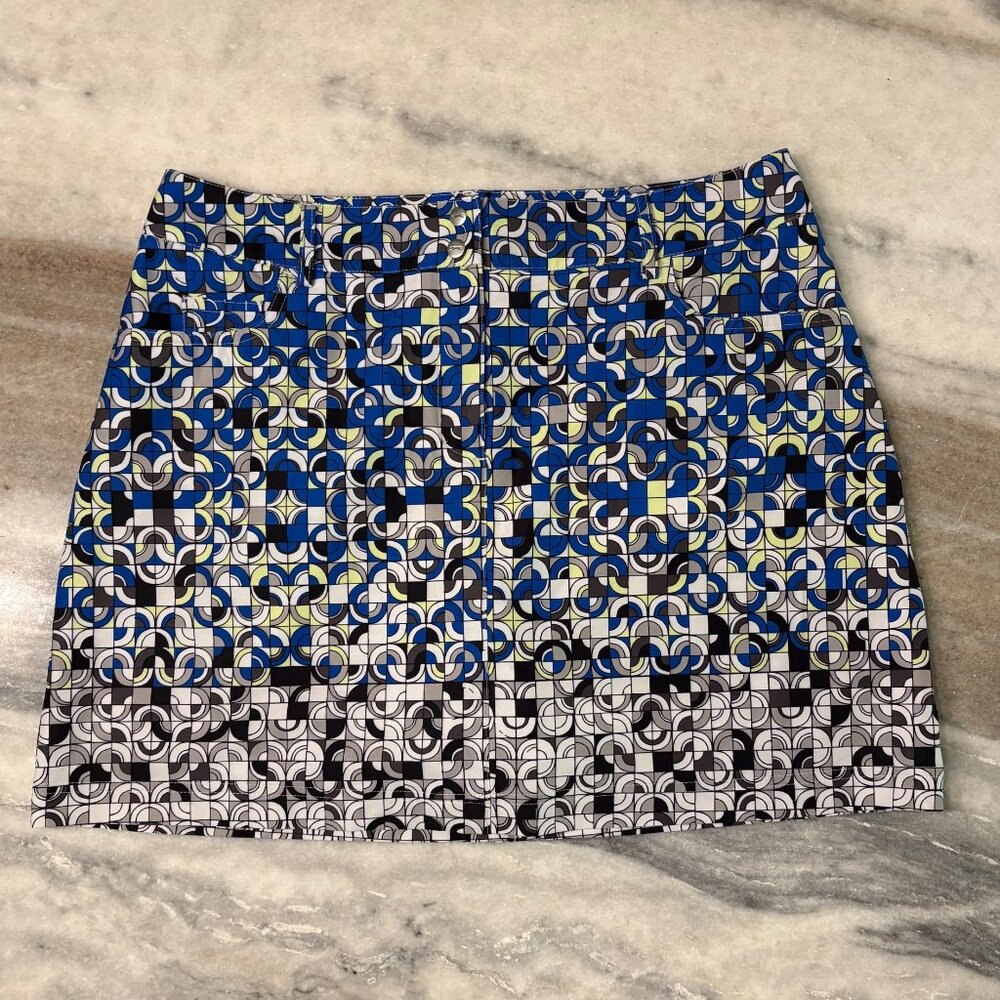 Slazenger Athletic Atheisure Golf Tennis Skort Skirt 5 Pockets Size 10 Like New
